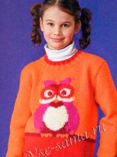 Пуловер с совой