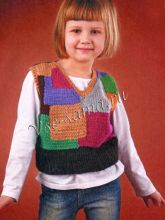 Разноцветный жилет