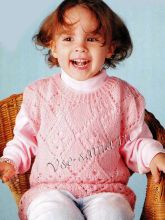 Розовая детская безрукавка