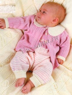 Розовая кофточка, комбинезон, одеяло для малышки