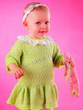 Салатовое платье для ребенка