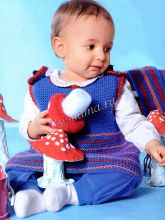 Сарафан, штанишки и шарфик