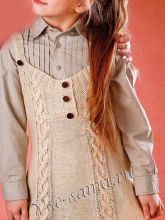 Сарафан с косами