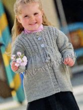 Серый жакет с косами