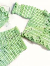 Шапочка, жакет и штанишки спицами