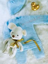 Шапочка, джемпер и штанишки - Нежные краски