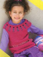 Топ для девочки спицами, фото