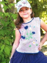 Топ с цветами, фото