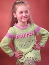 Туника с бахромой для девочки