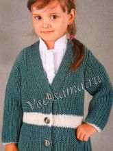 Жакет с белой отделкой