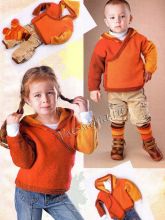 Жакет с капюшоном и носки