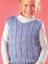 Жилет с капюшоном на 6-7 лет