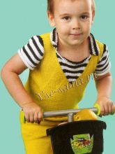 Желтый комбинированный комплект для мальчика