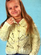 Белый жакет - интересные переплетения