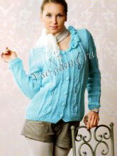 Бирюзовая кофточка