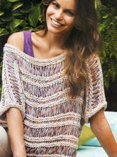 Джемпер с узором со спущенными накидами, фото