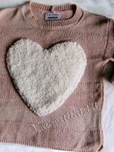 Джемпер спицами LOVE, фото