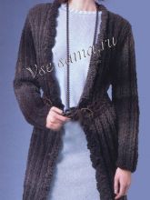 Голубое платье и длинный жакет