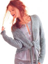 Жакет с ажурным бордюром