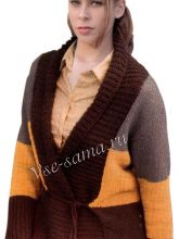 Жакет с широкими полосами