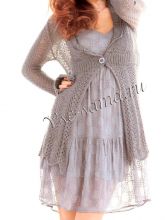 Жакет с волнистым узором