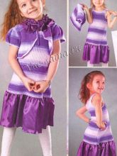 Комбинированное платье, болеро и воротник