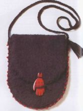 Кошелек с отделкой под войлок