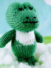 Крокодильчик - игрушка спицами