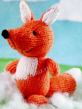 Лисичка - игрушка спицами