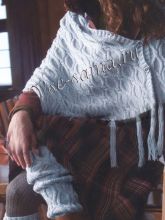 Накидка, гетры и шапка спицами