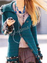 Пальто с полосатым узором