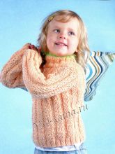 Персиковый свитер