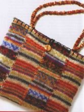 Пестрая войлочная сумка