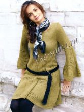 Платье фисташкового цвета