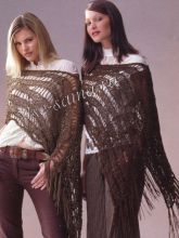 Пончо с кистями