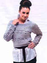 Пуловер - Нити жемчуга