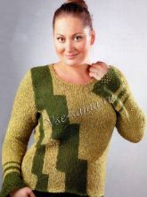 Пуловер с графическим узором