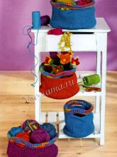 Разноцветные нарядные корзинки