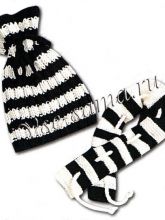 Шапочка и шарфик - полосатик