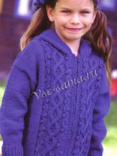 Шапочка синяя с шишечками