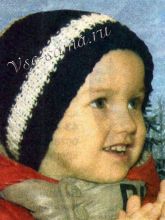 Сине-белая шапка