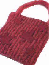 Сумочка с аппликацией "Листья"