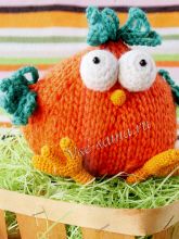 Цыпленок - игрушка спицами