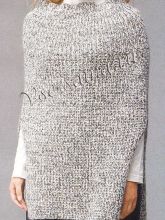 Удлиненное пончо