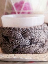 Украшения для подсвечников спицами