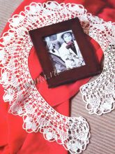 Воротничок спицами лето