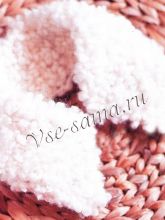 Воротник спицами букле