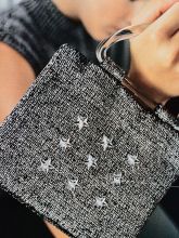 Сумка спицами со звездами, фото