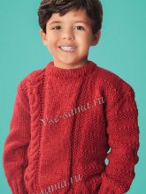 Красный детский свитер, фото