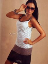 Ажурное платье на бретелях